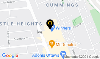 Staples in Guelph map