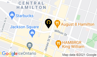 Star Hair Shop in Hamilton map