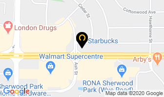 Starbucks in Sherwood Park map