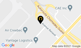 Starlink Aviation Inc in Dorval map