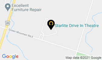 Starlite Drive In Theatre in Hamilton map