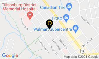 Station Arts Centre in Tillsonburg map