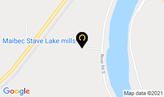 Stave Lake Cedar Mills in Fraser Valley A map