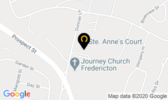 Ste Anne's Court in Fredericton map