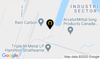 Steelcare in Hamilton map