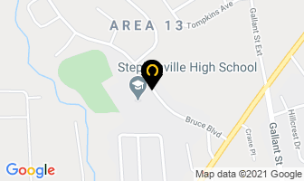 Stephenville High School in Stephenville map