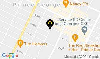 Stepping Out Singles Agency in Prince George map
