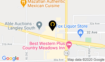 Sterling Banquet Hall in Langley map