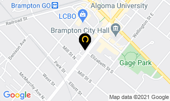 Sterling Dentistry in Brampton map
