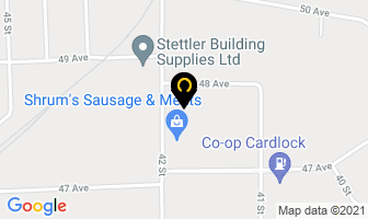 Stettler Custom Cabinets Ltd in Stettler map