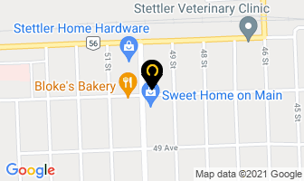 Stettler Hotel in Stettler map