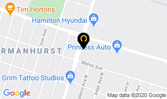 Steve's Sheet Metal Company in Hamilton map