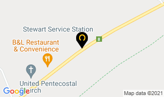 Stewart Service Station in Doaktown map