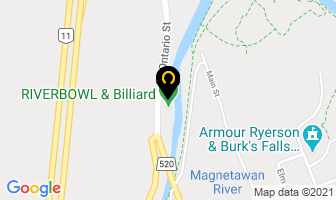 Stewarts Recreation in Burk's Falls map