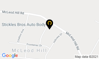 Stickles Bros Auto Body in Douglas map