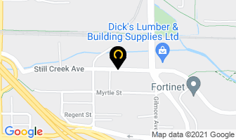 Still Creek Press in Burnaby map