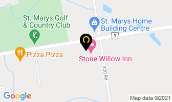 Stone Willow Inn in Saint Marys map
