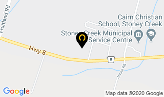 Stoney Creek Community Church in Hamilton map