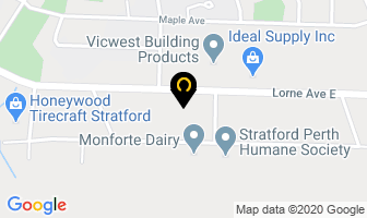 Stratford Area Builders Association in Stratford map