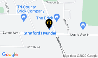 Stratford Hyundai in Stratford map