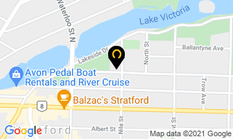 Stratford Optimist Hall in Stratford map
