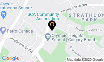 Strathcona Christie Aspen Community Association in Calgary map