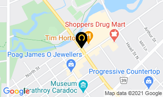 Strathroy International Travel in Strathroy map