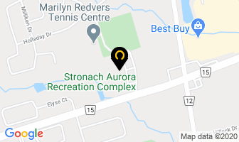 Stronach Aurora Recreation Complex in Joliette map