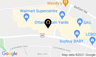 Structube in Guelph map