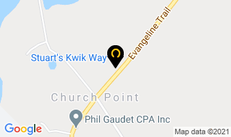 Stuart's Kwik Way in Church Point map