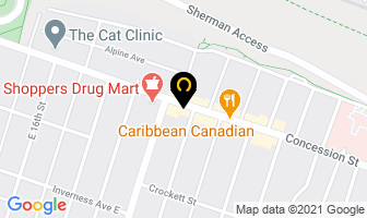 Studio 440 in Hamilton map