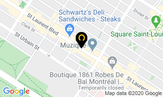 Studio Bliss Massage Yoga Spa in Montreal map