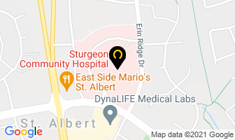 Sturgeon Community Hospital in St. Albert map