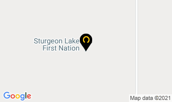 Sturgeon Lake First Nation in Shellbrook No. 493 map