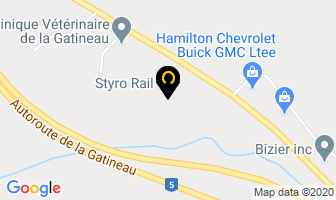 Styro Rail Inc in Saint-Pie map