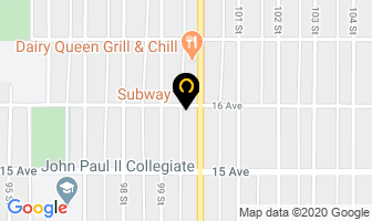 Subway in North Battleford map