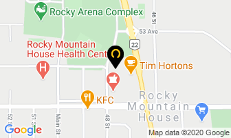 Subway in Rocky Mountain House map