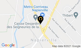 Subway in Napierville map