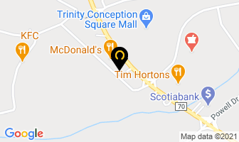 Subway in Carbonear map