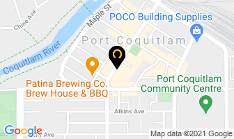 Subway in Port Coquitlam map