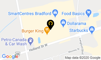 Subway in Bradford West Gwillimbury map