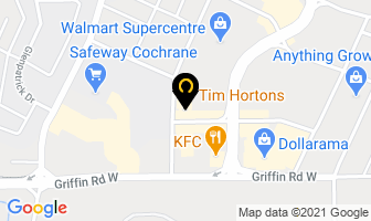 Subway in Cochrane map