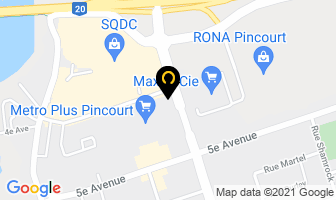 Subway in Pincourt map