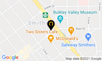 Subway in Smithers map