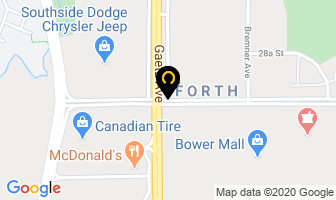 Subway Bower Place in Red Deer map