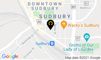 Sudbury Arena in Sudbury map