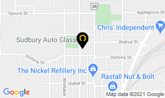 Sudbury Auto Glass in Sudbury map