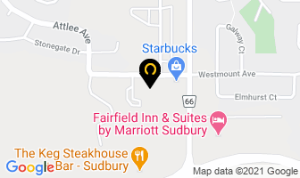 Sudbury Mma in Sudbury map