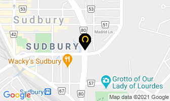 Sudbury Paving & Contracting in Sudbury map