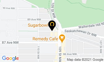 Sugar Bowl Coffee & Juice Bar in Edmonton map